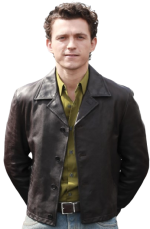 Tom Holland The Odyssey Brown leather Jacket - Image 3